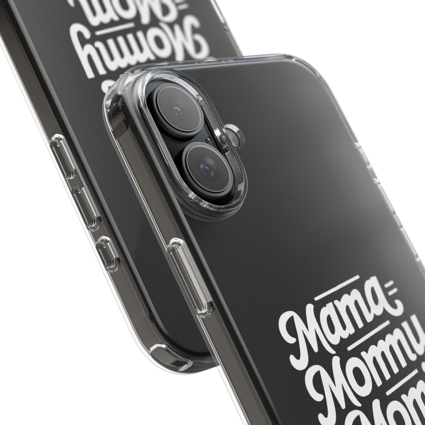 Mama Mommy Mom Bruh Clear Phone Case - Stylish & Functional