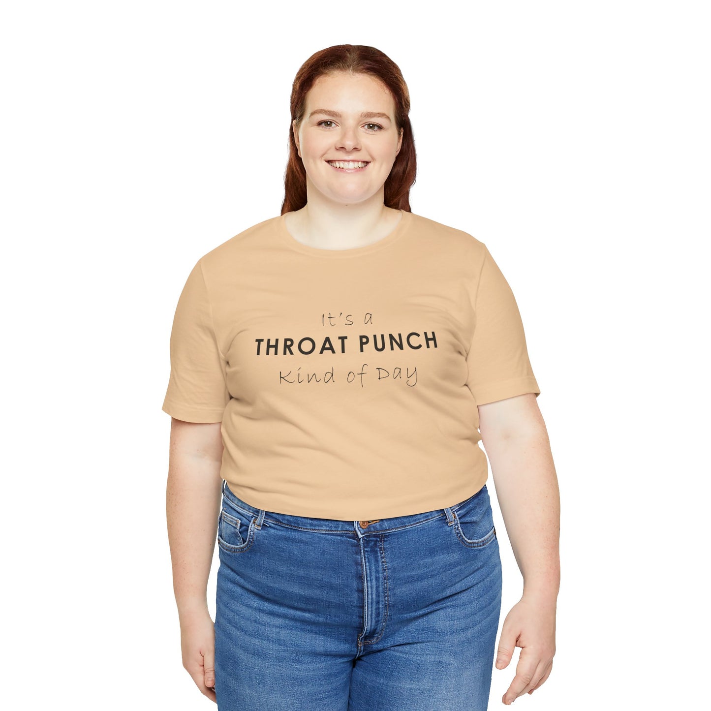 Funny Throat Punch Short Sleeve Tee for Casual Days