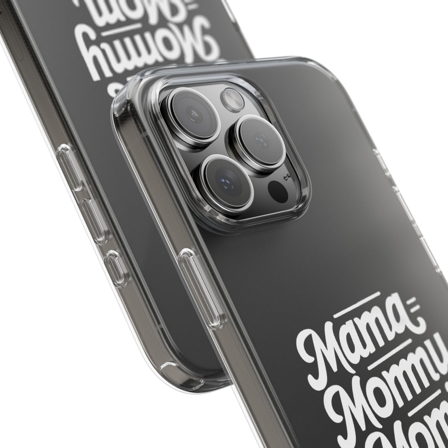 Mama Mommy Mom Bruh Clear Phone Case - Stylish & Functional