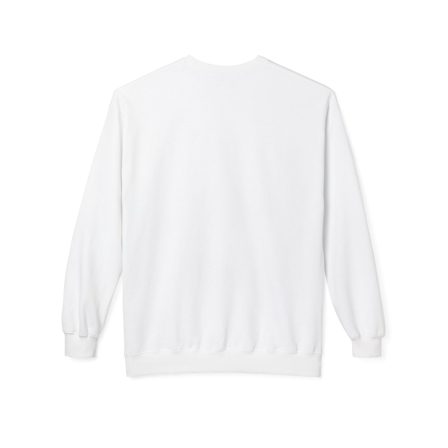 Casual Fleece Crewneck Sweatshirt - "I Just Work Here" White letters