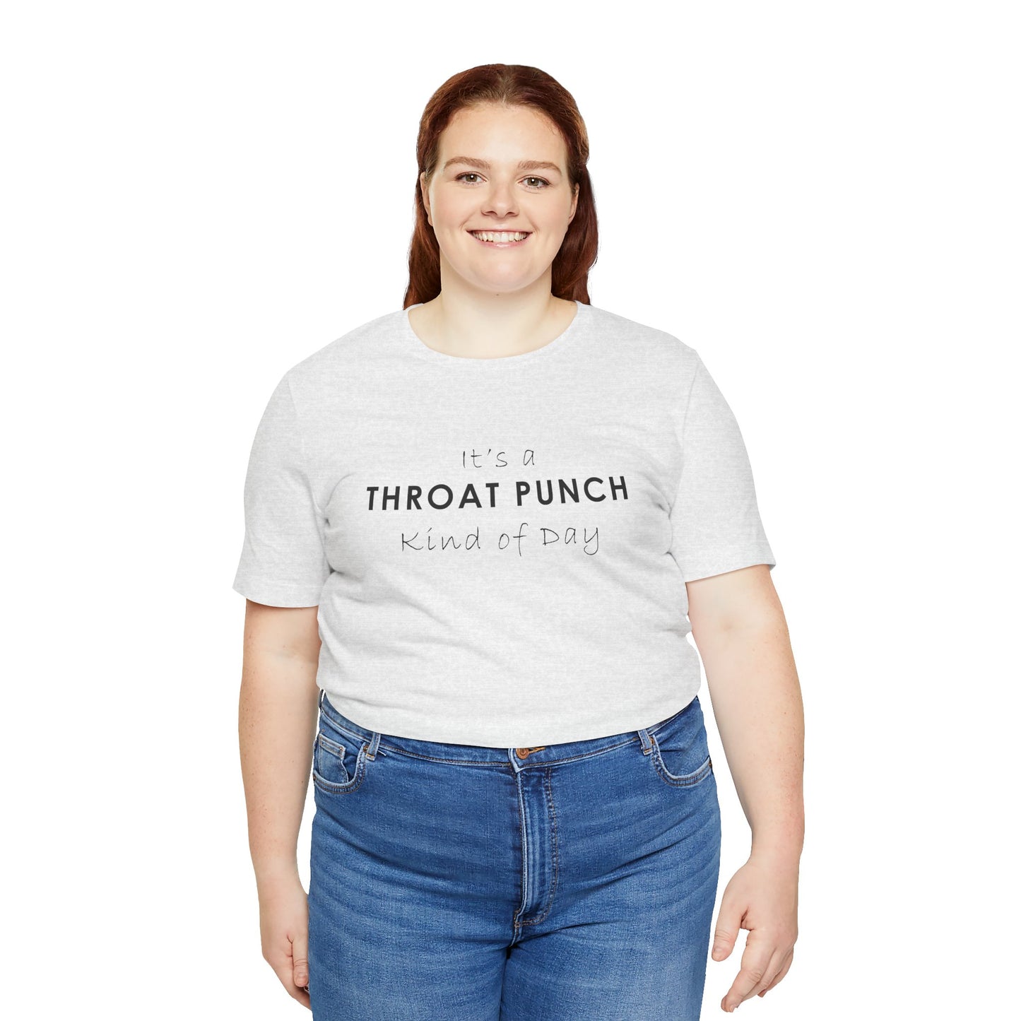 Funny Throat Punch Short Sleeve Tee for Casual Days