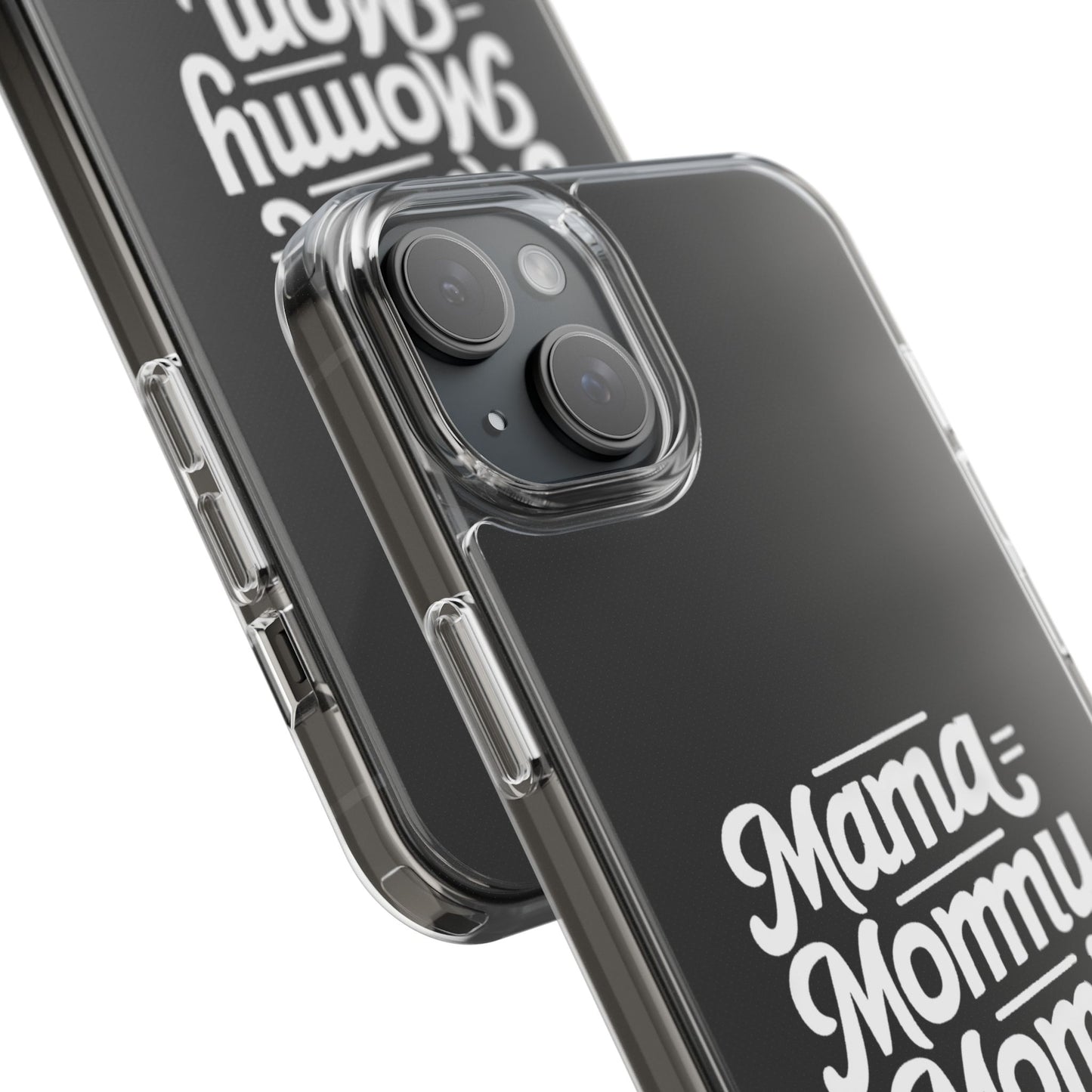 Mama Mommy Mom Bruh Clear Phone Case - Stylish & Functional