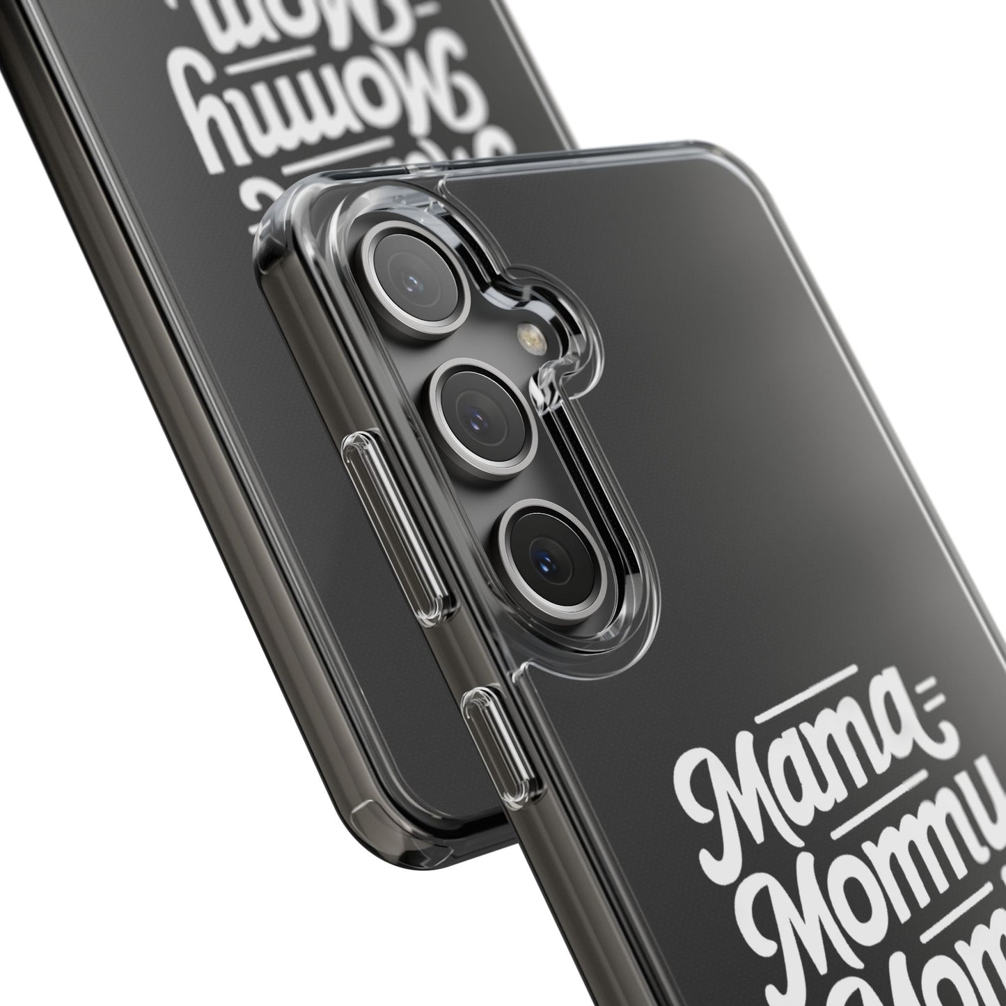 Mama Mommy Mom Bruh Clear Phone Case - Stylish & Functional