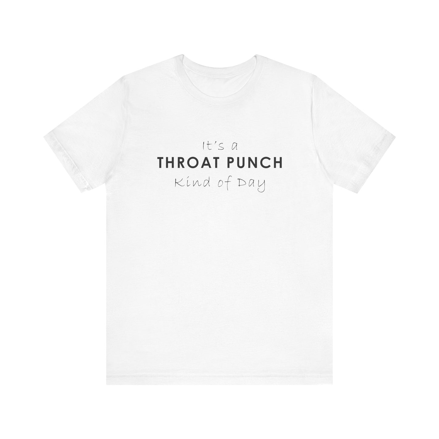 Funny Throat Punch Short Sleeve Tee for Casual Days