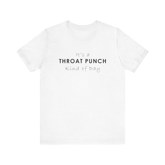 Funny Throat Punch Short Sleeve Tee for Casual Days