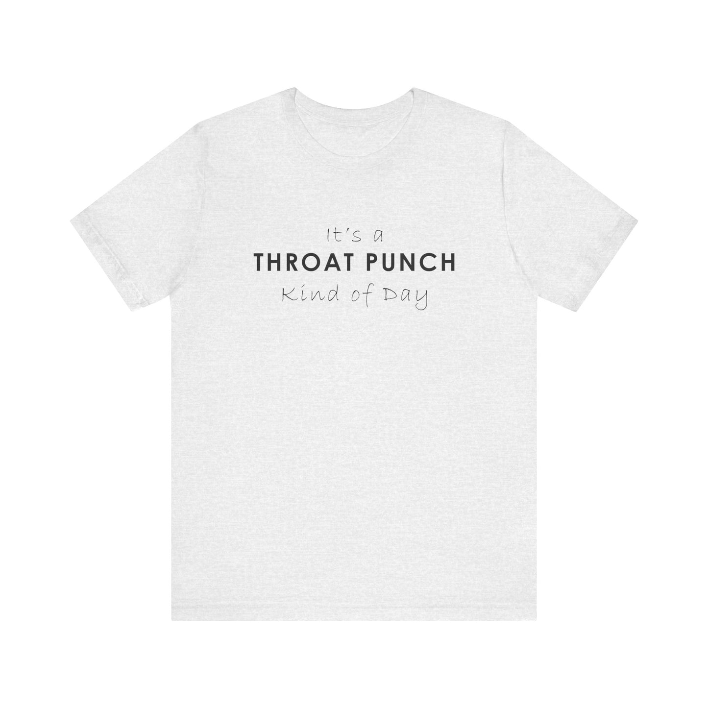 Funny Throat Punch Short Sleeve Tee for Casual Days