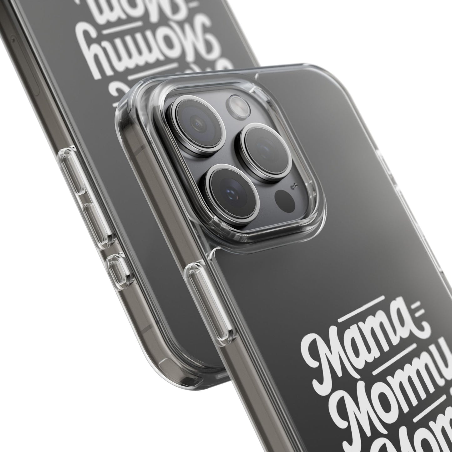 Mama Mommy Mom Bruh Clear Phone Case - Stylish & Functional