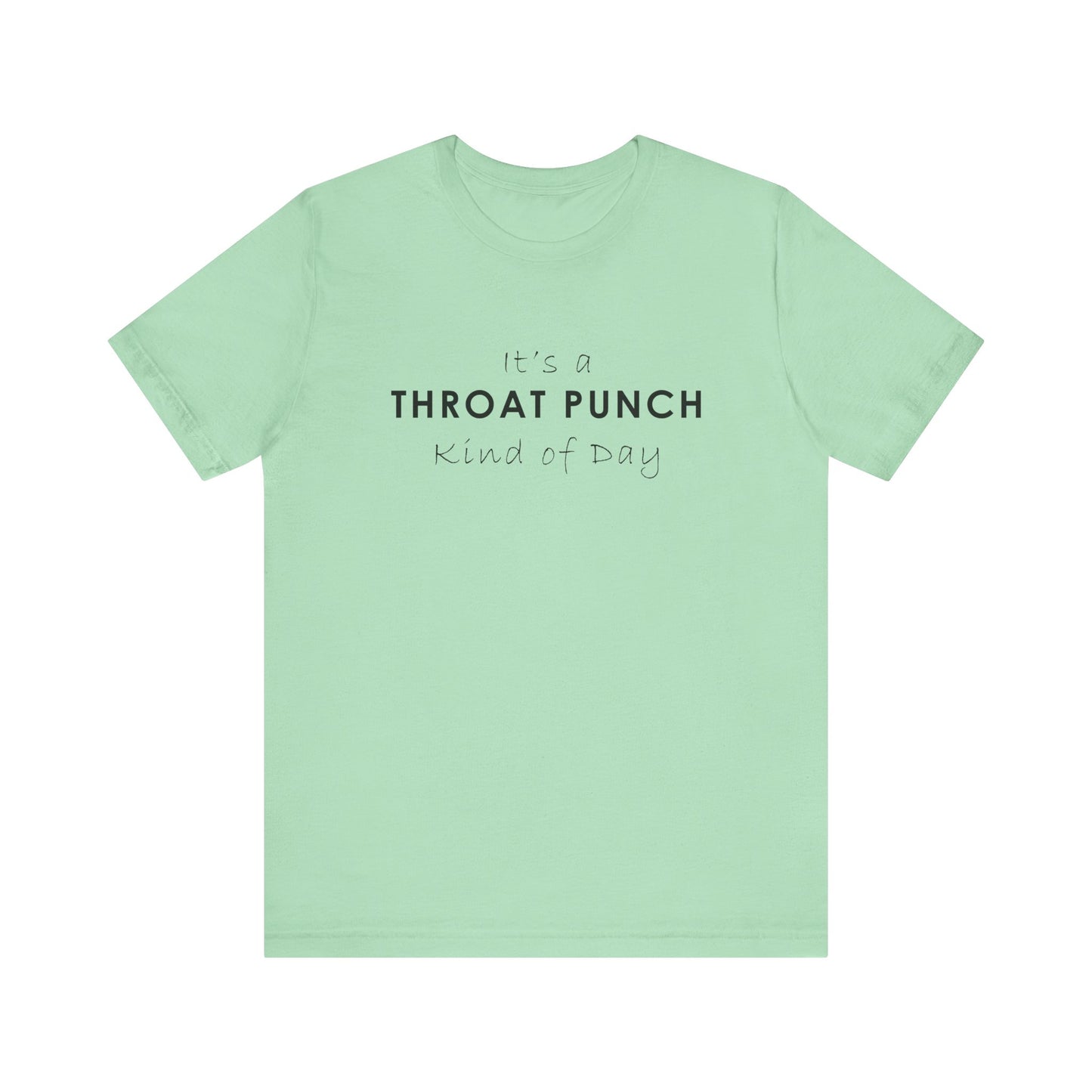 Funny Throat Punch Short Sleeve Tee for Casual Days