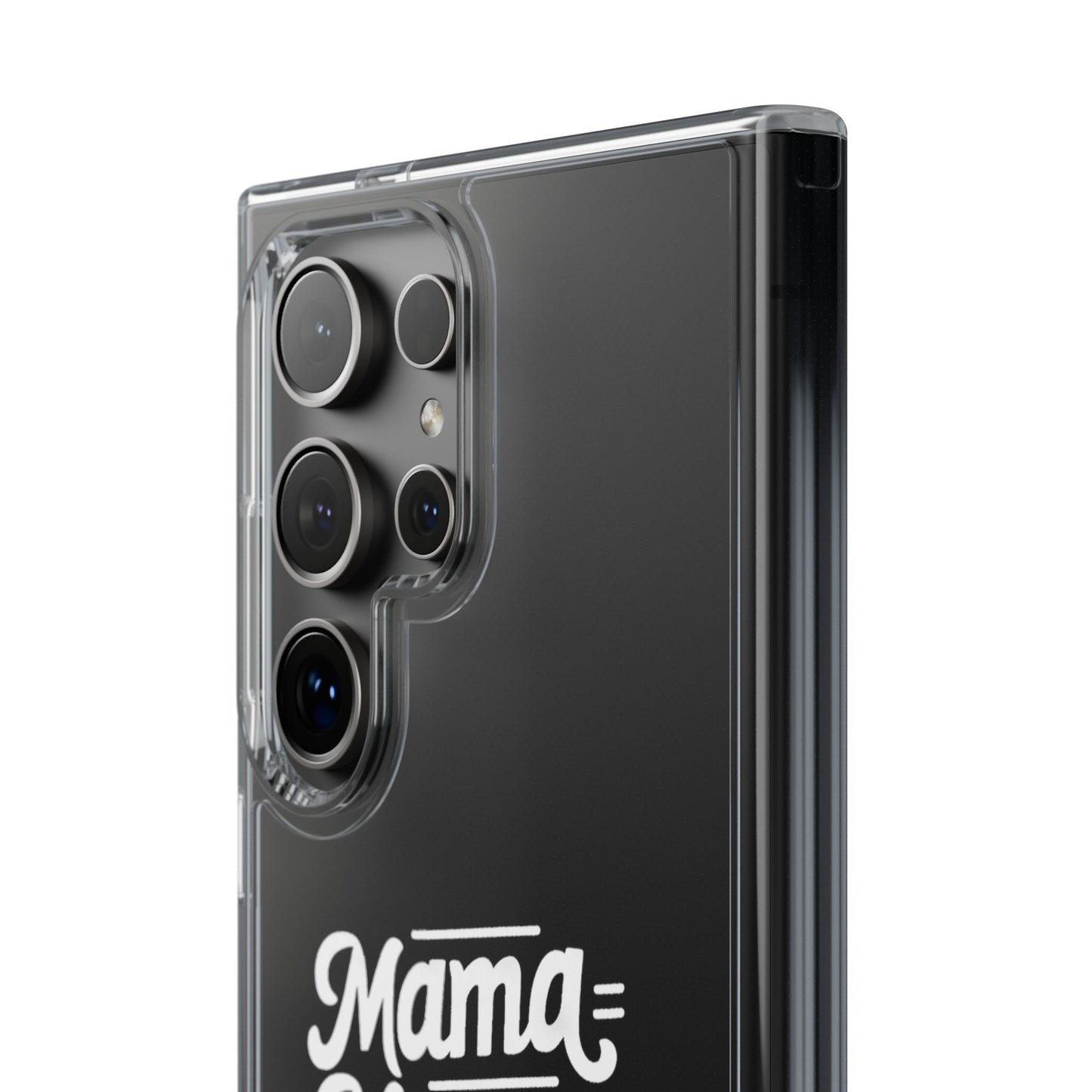Mama Mommy Mom Bruh Clear Phone Case - Stylish & Functional