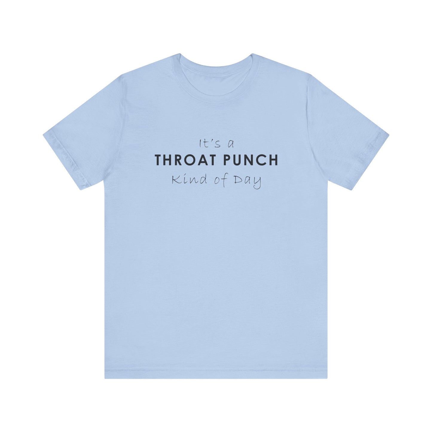 Funny Throat Punch Short Sleeve Tee for Casual Days