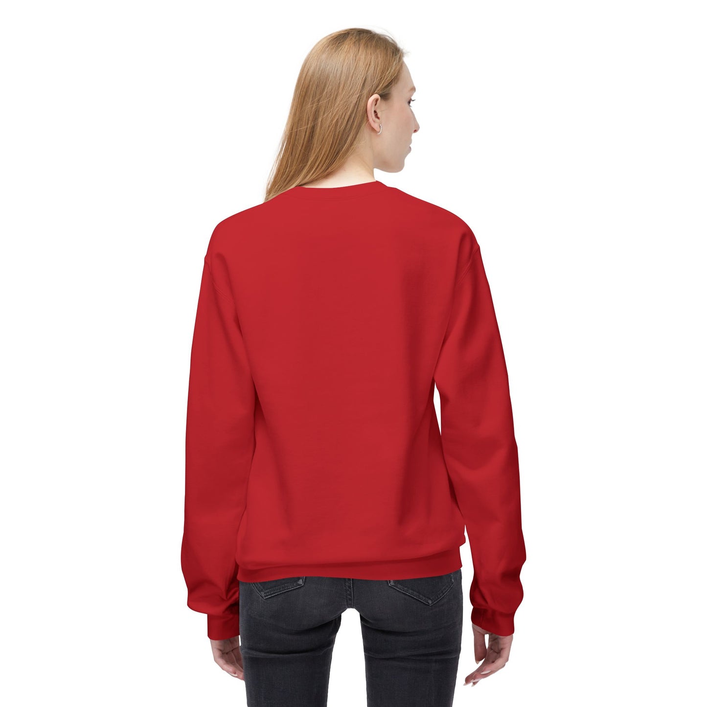 Casual Black Crewneck Sweatshirt - "I Just Work Here" White letters