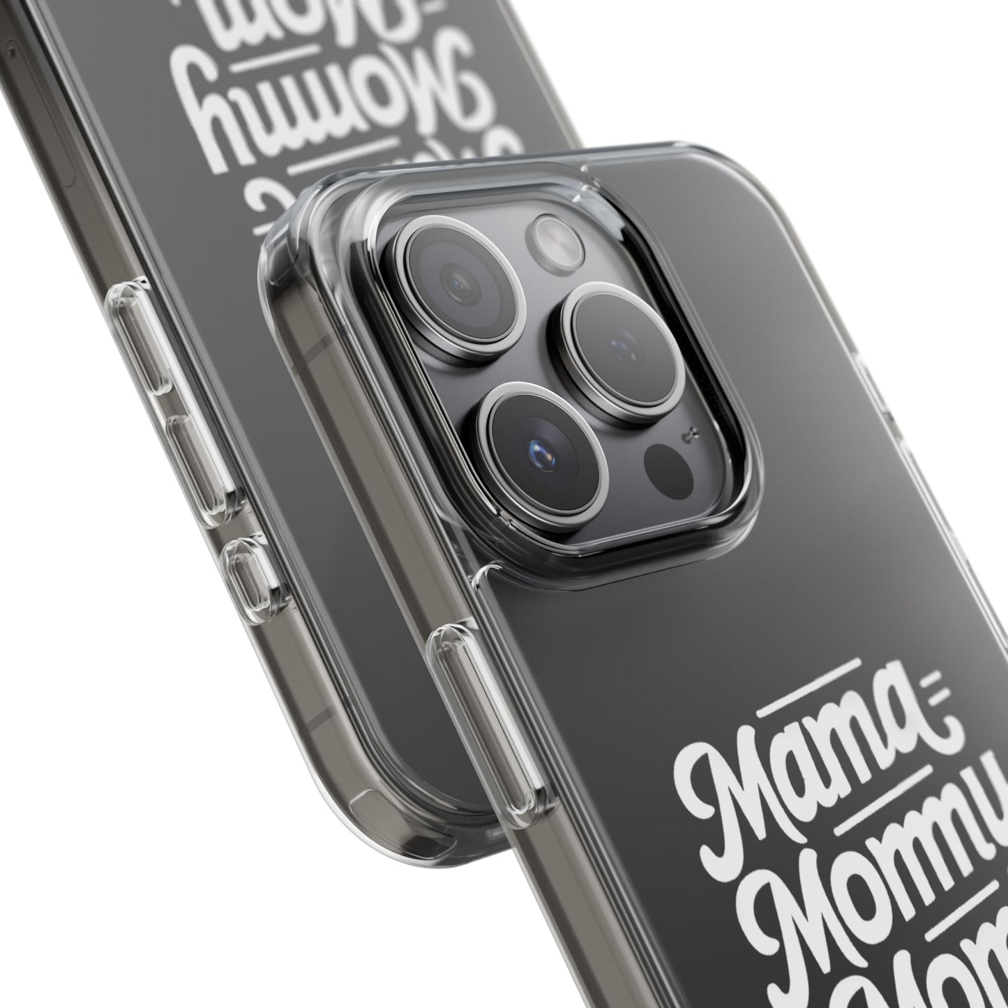 Mama Mommy Mom Bruh Clear Phone Case - Stylish & Functional