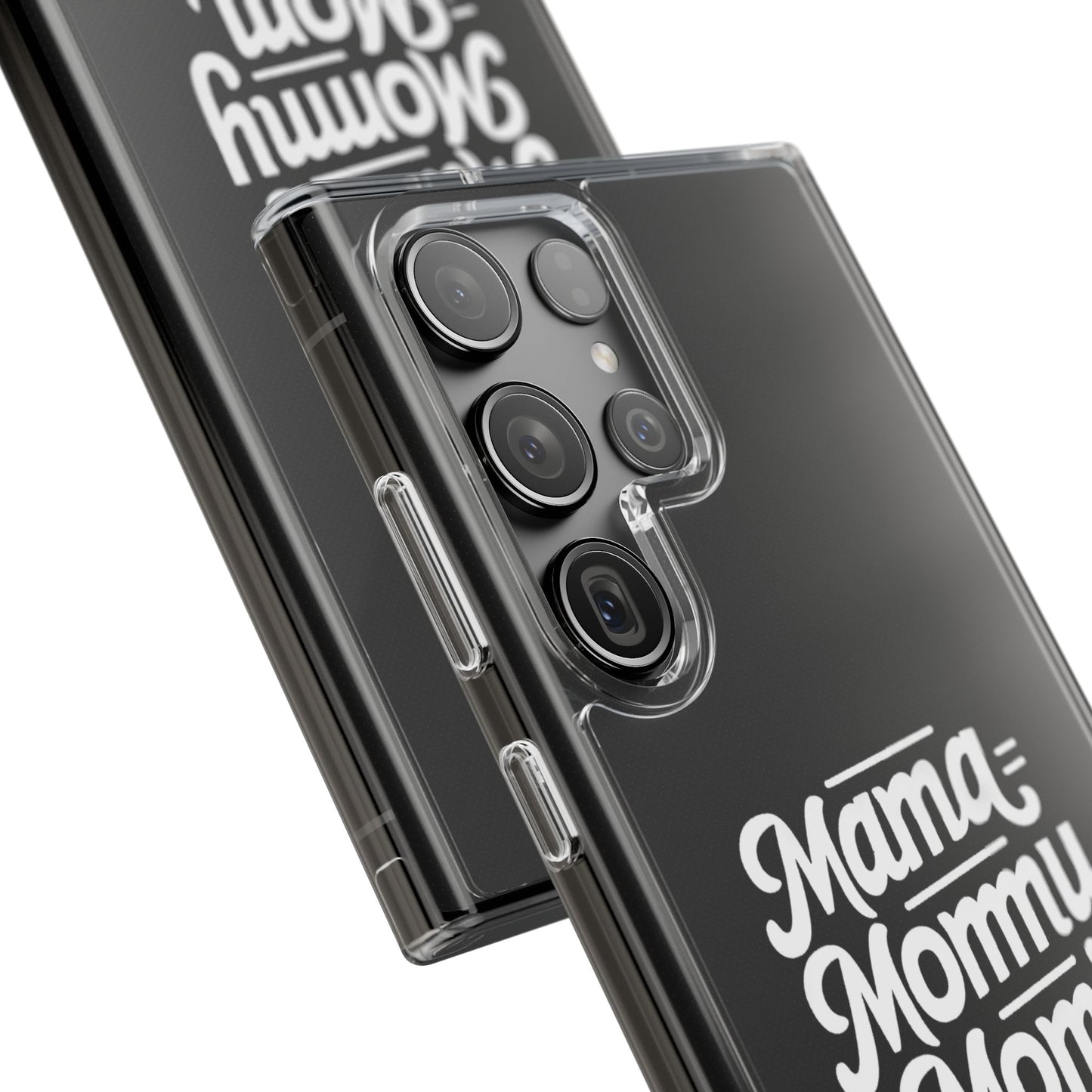 Mama Mommy Mom Bruh Clear Phone Case - Stylish & Functional