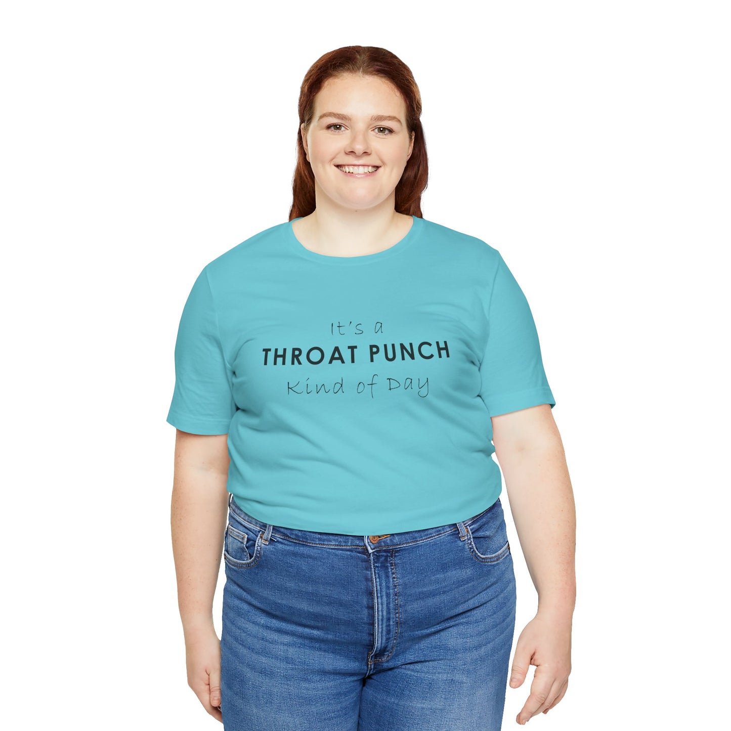 Funny Throat Punch Short Sleeve Tee for Casual Days