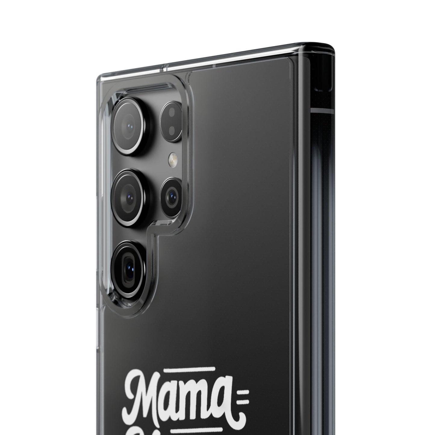 Mama Mommy Mom Bruh Clear Phone Case - Stylish & Functional