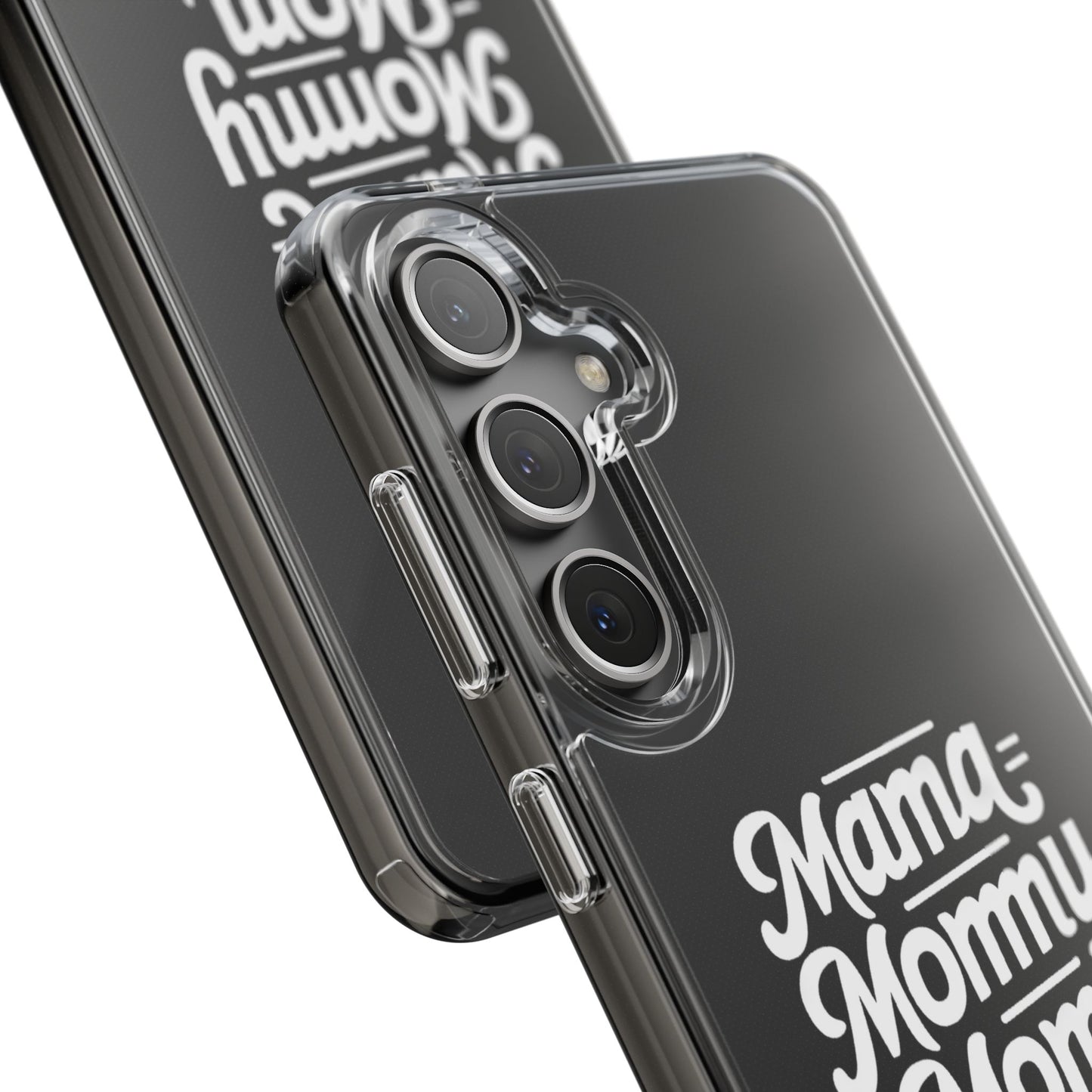 Mama Mommy Mom Bruh Clear Phone Case - Stylish & Functional