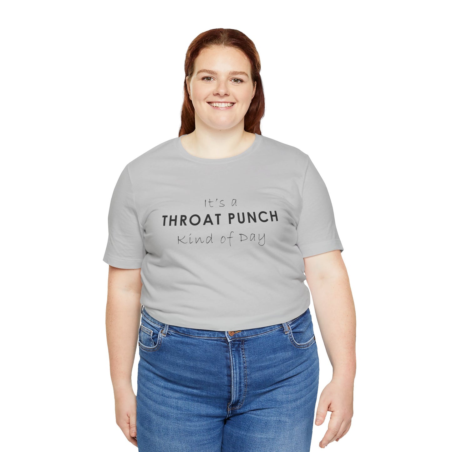 Funny Throat Punch Short Sleeve Tee for Casual Days