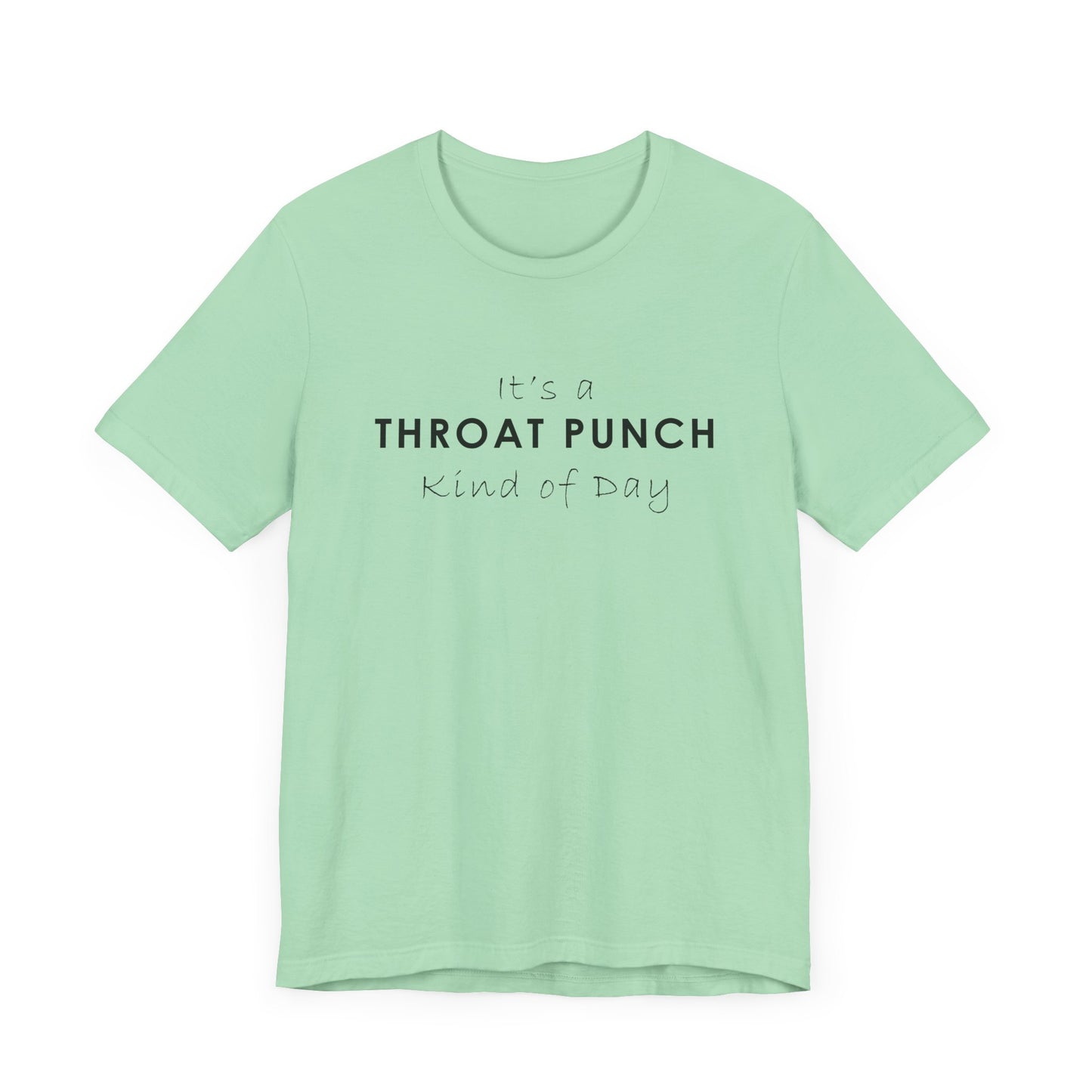 Funny Throat Punch Short Sleeve Tee for Casual Days