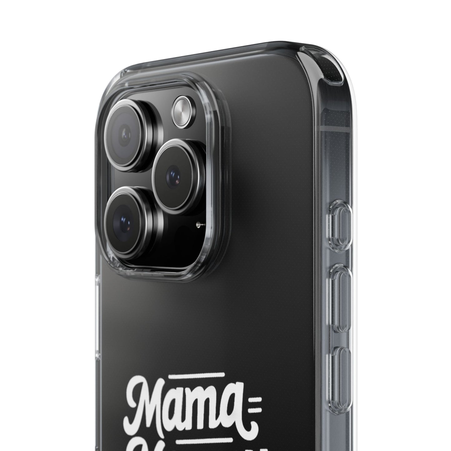 Mama Mommy Mom Bruh Clear Phone Case - Stylish & Functional