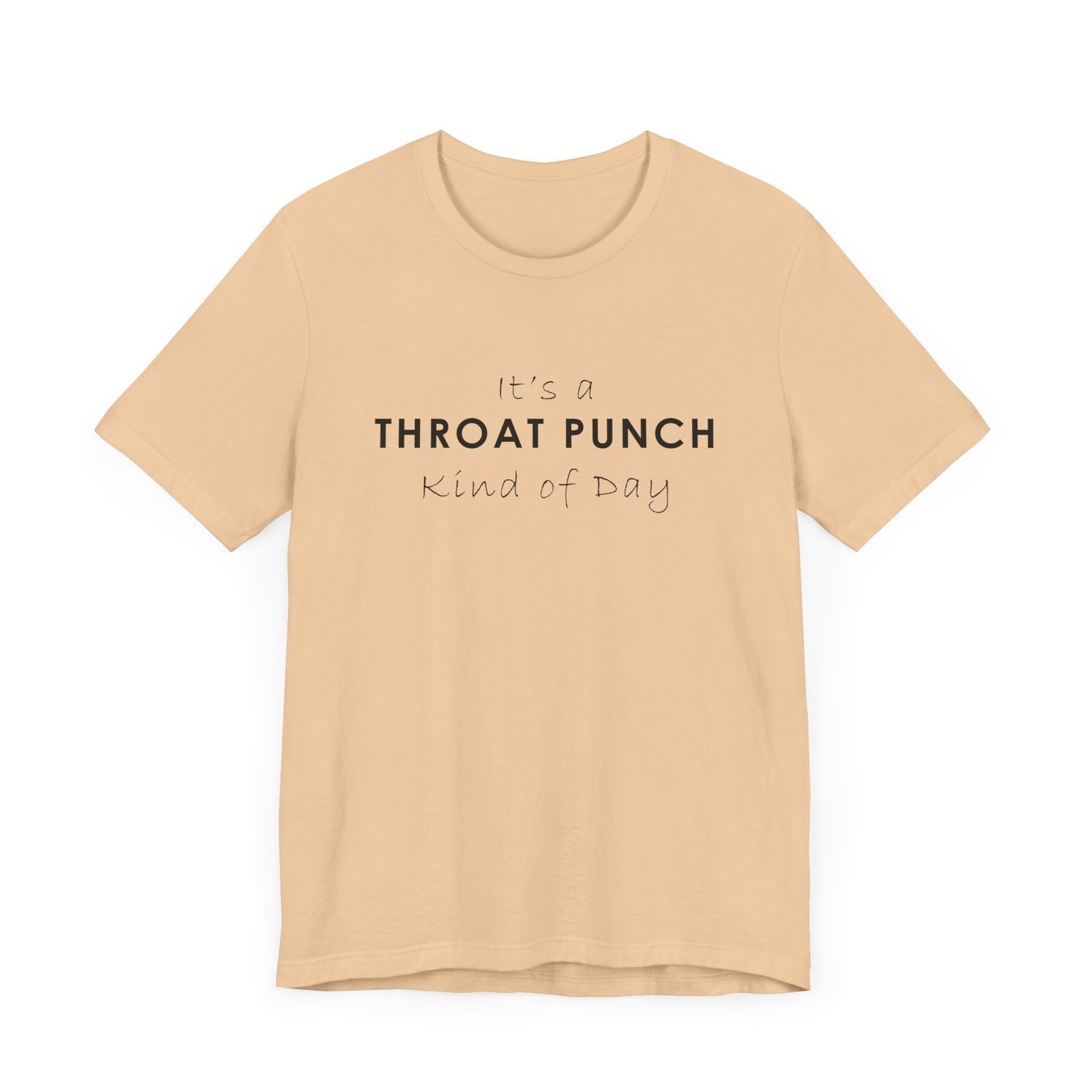 Funny Throat Punch Short Sleeve Tee for Casual Days