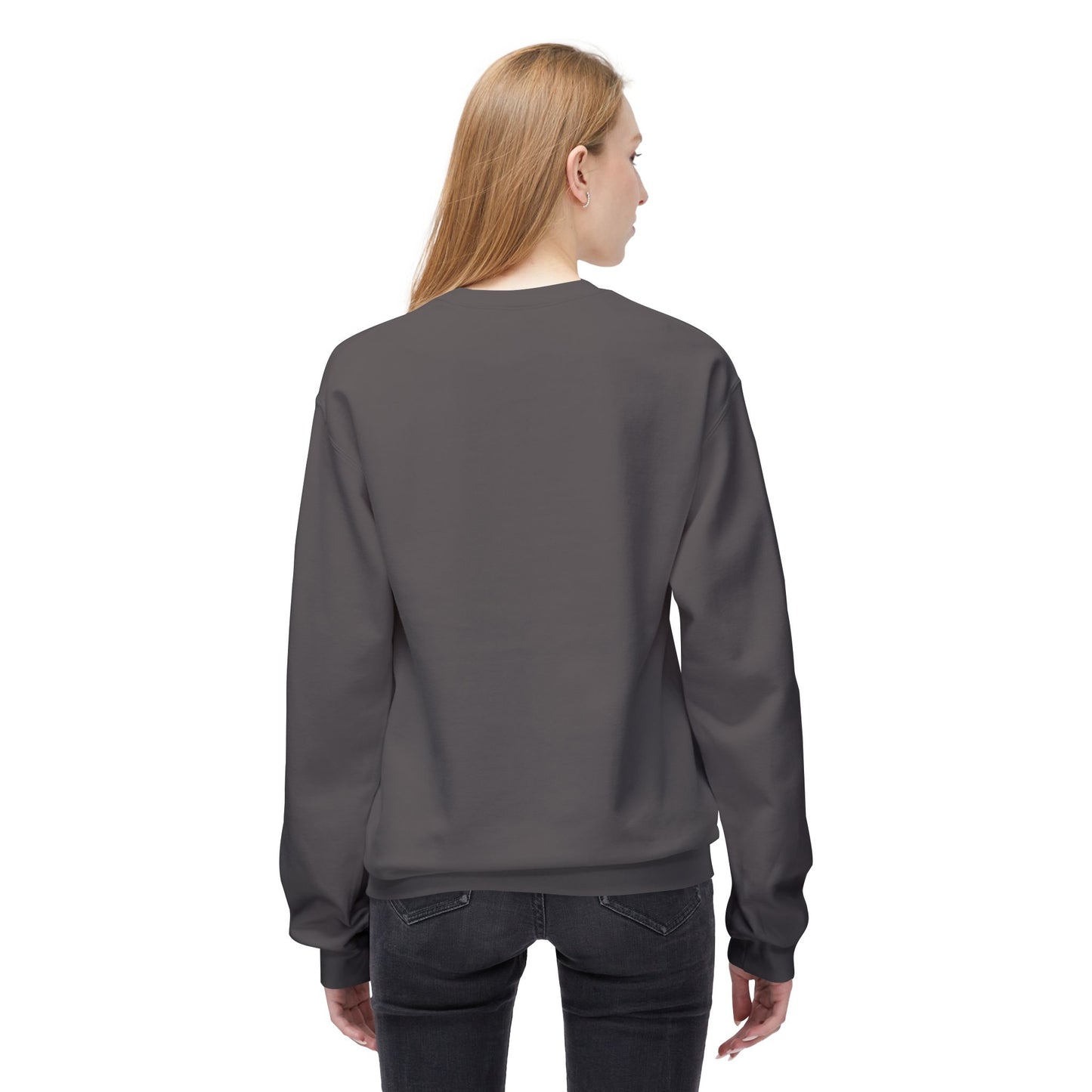 Casual Black Crewneck Sweatshirt - "I Just Work Here" White letters