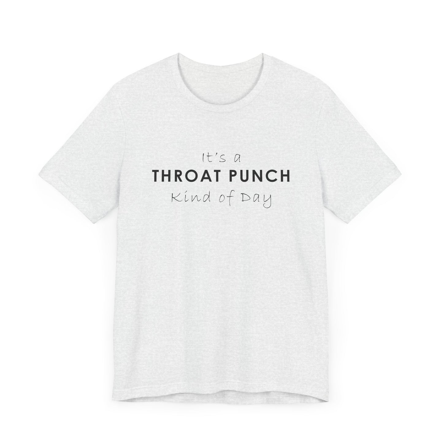 Funny Throat Punch Short Sleeve Tee for Casual Days
