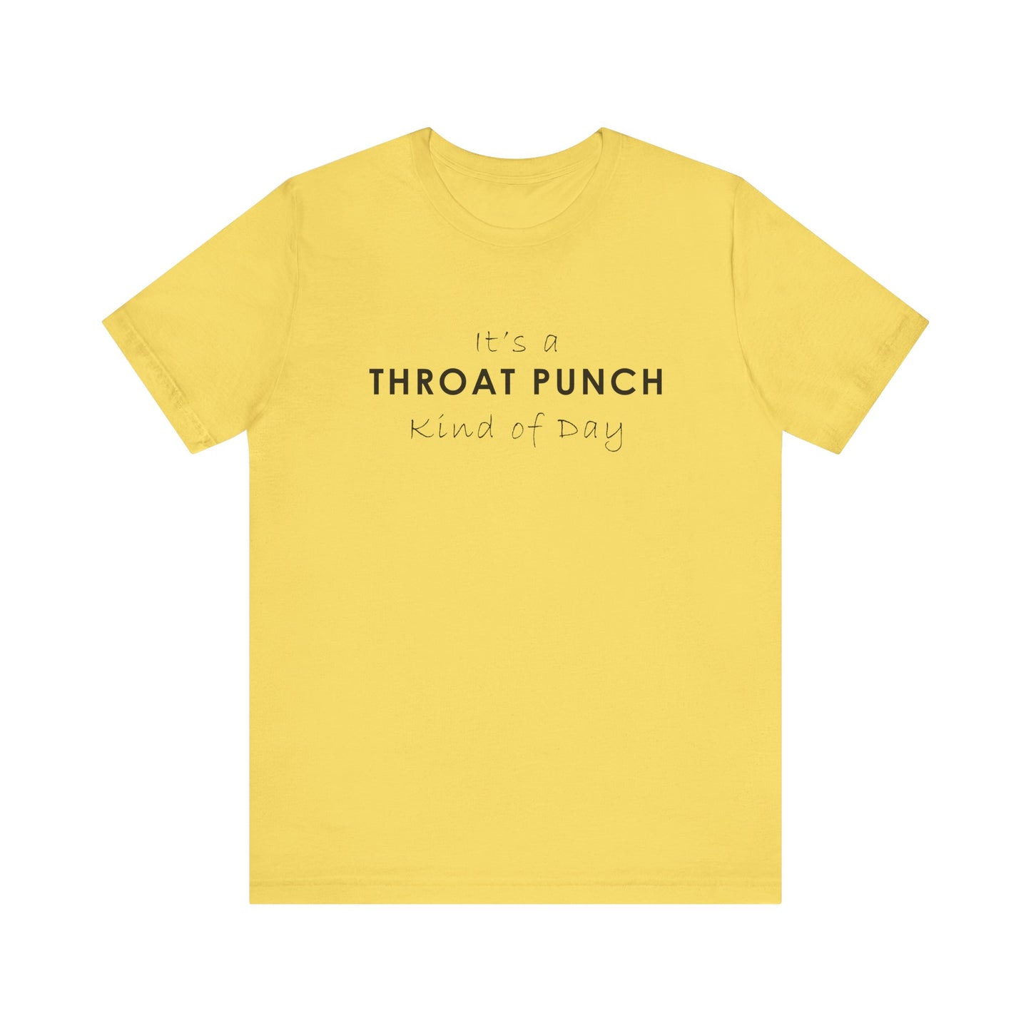Funny Throat Punch Short Sleeve Tee for Casual Days