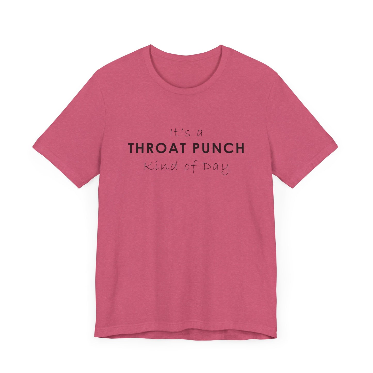 Funny Throat Punch Short Sleeve Tee for Casual Days