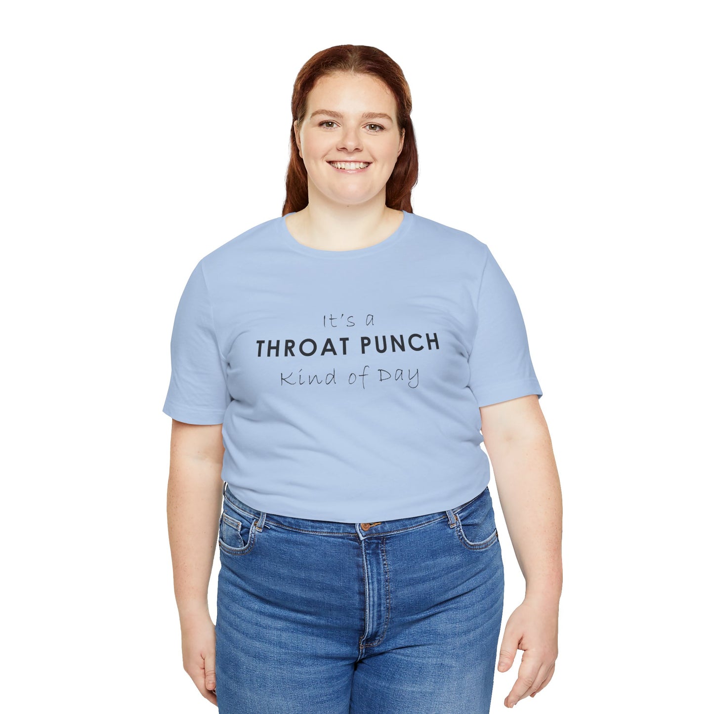 Funny Throat Punch Short Sleeve Tee for Casual Days