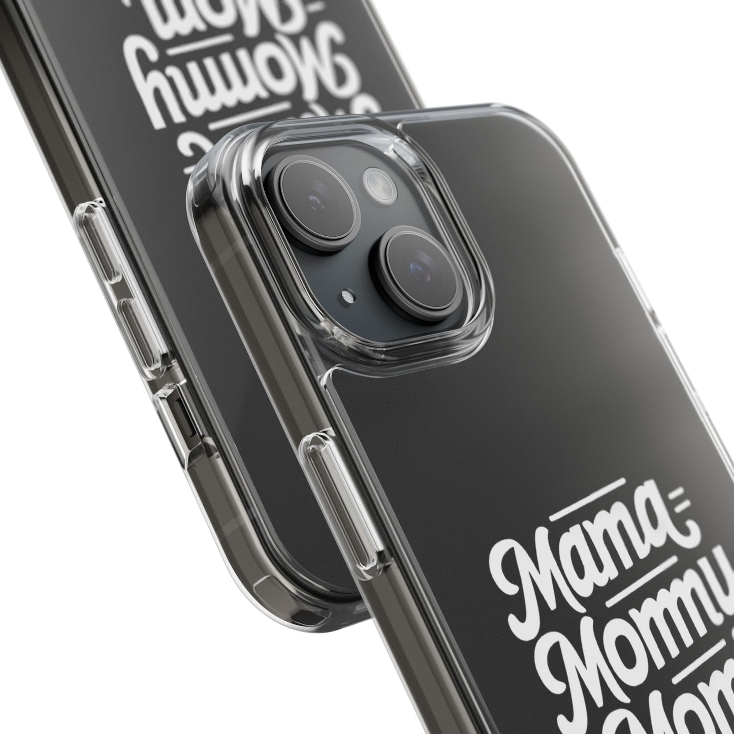 Mama Mommy Mom Bruh Clear Phone Case - Stylish & Functional