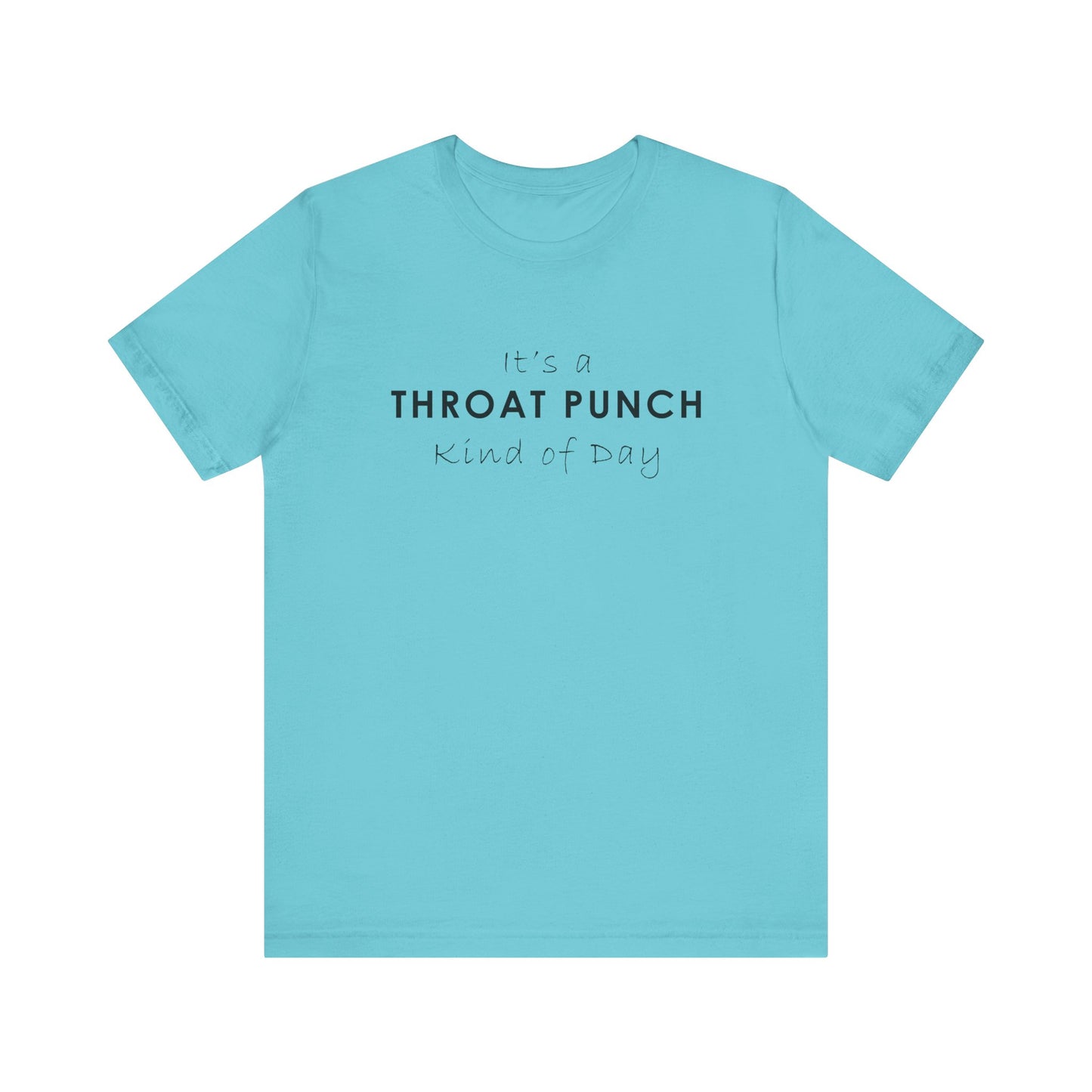 Funny Throat Punch Short Sleeve Tee for Casual Days