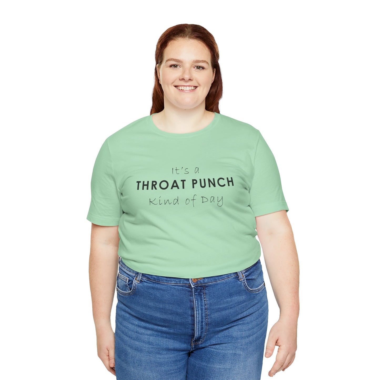 Funny Throat Punch Short Sleeve Tee for Casual Days
