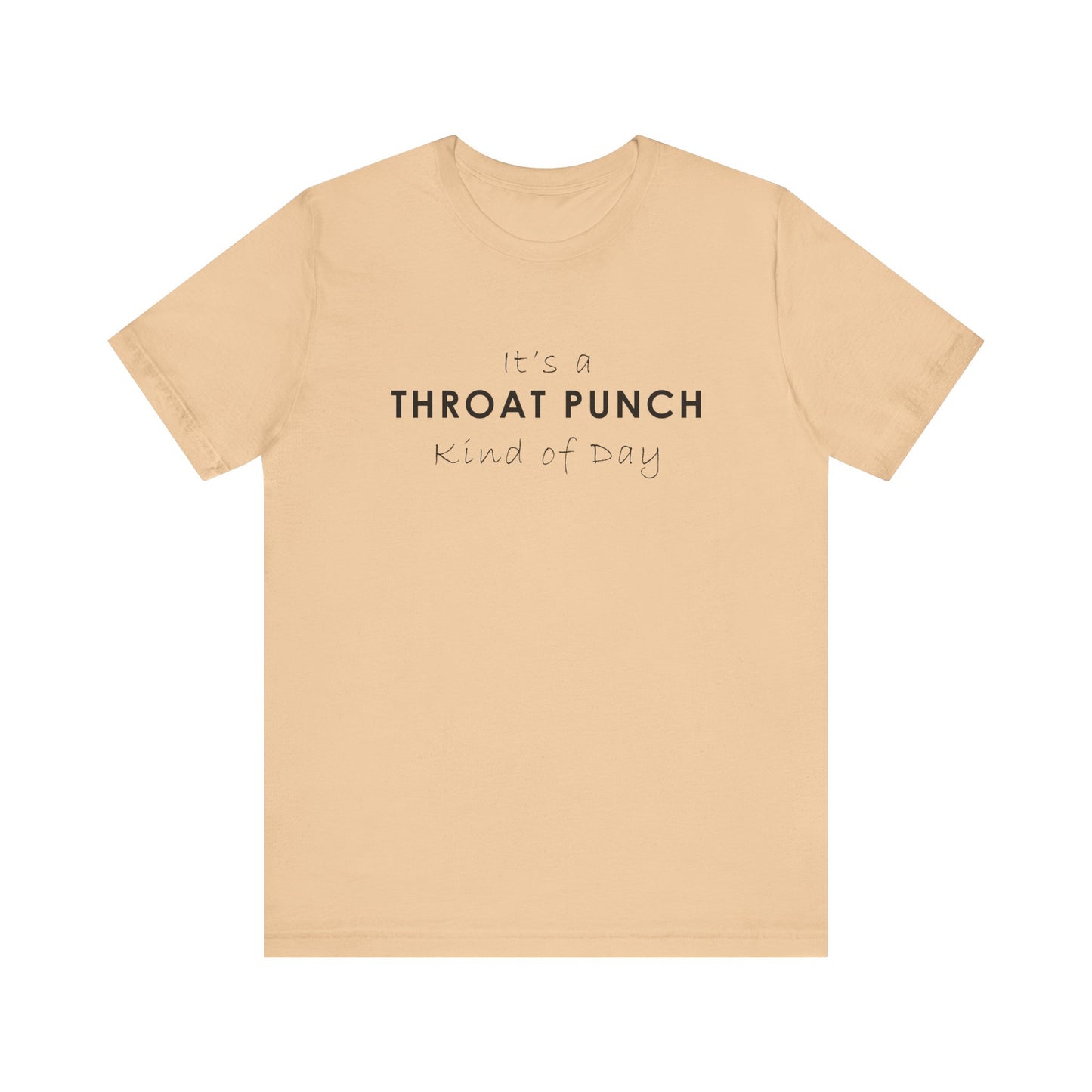 Funny Throat Punch Short Sleeve Tee for Casual Days