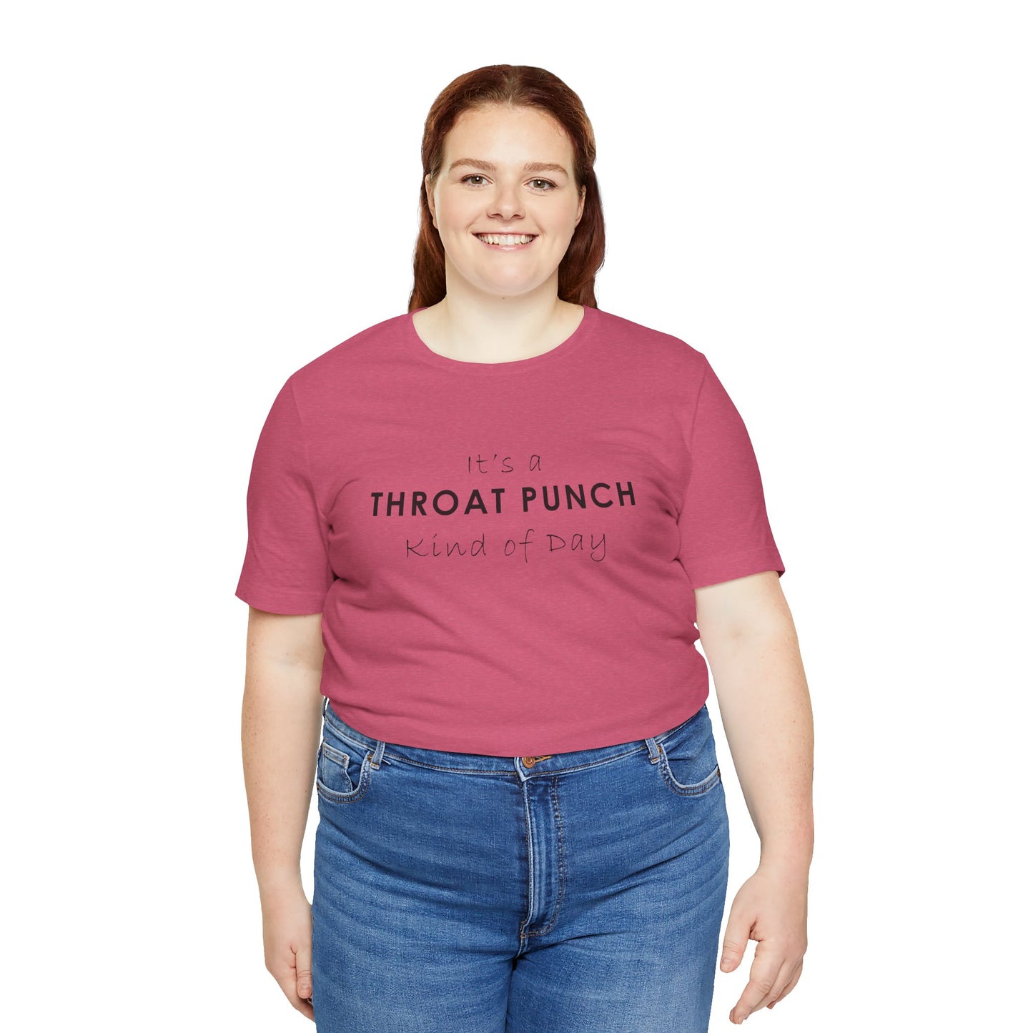Funny Throat Punch Short Sleeve Tee for Casual Days
