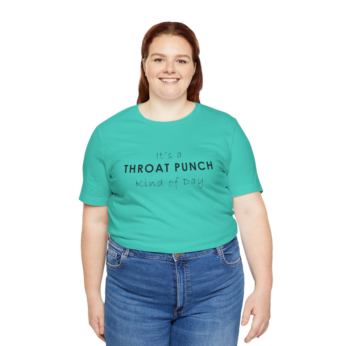 Funny Throat Punch Short Sleeve Tee for Casual Days