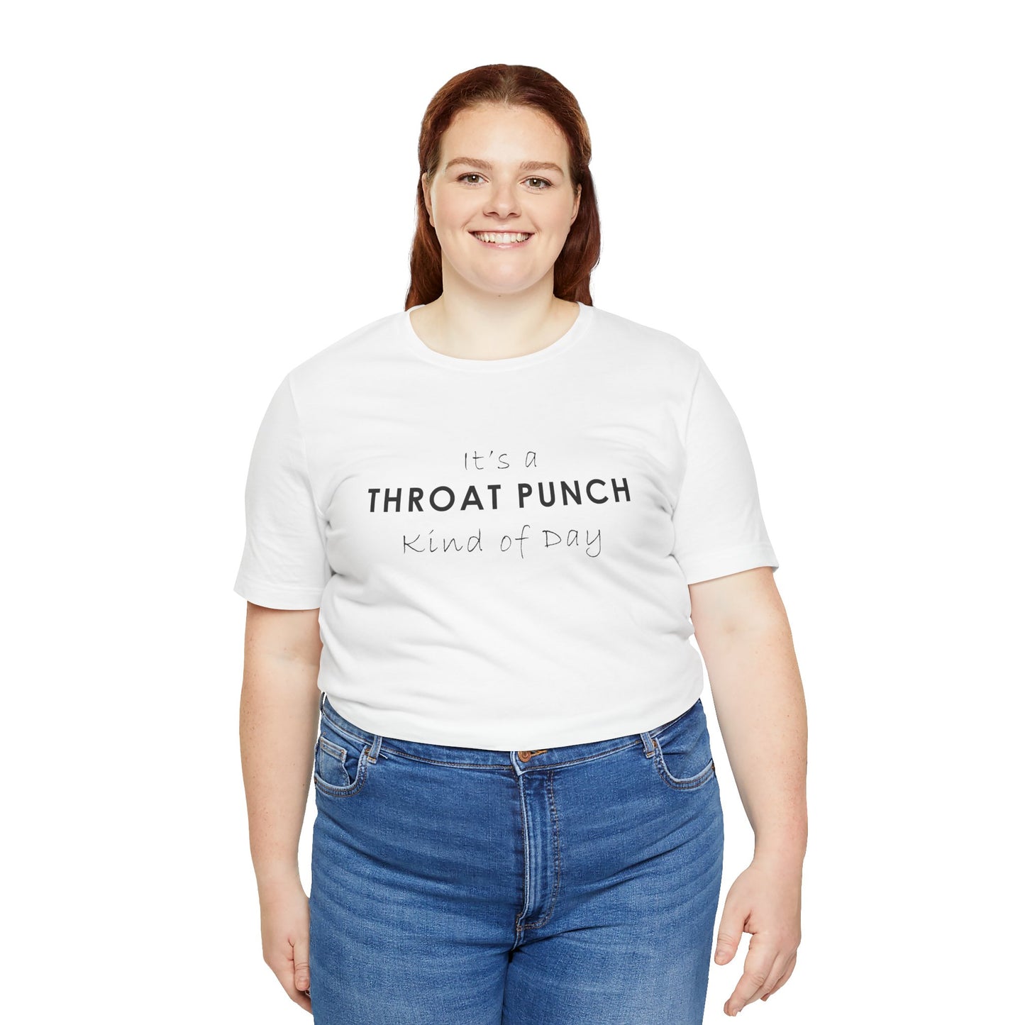 Funny Throat Punch Short Sleeve Tee for Casual Days