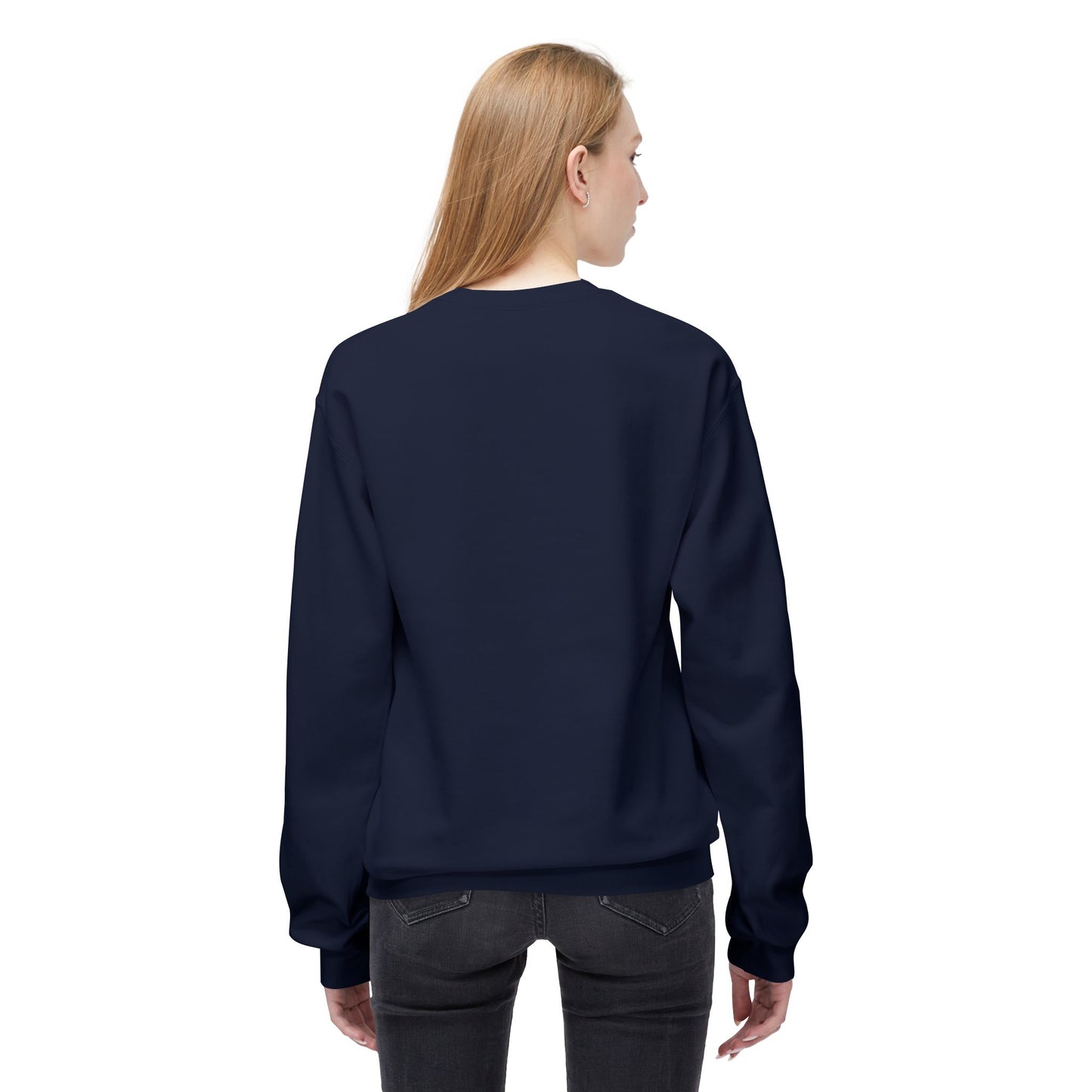 Casual Black Crewneck Sweatshirt - "I Just Work Here" White letters