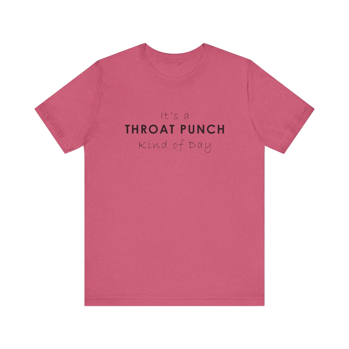 Funny Throat Punch Short Sleeve Tee for Casual Days