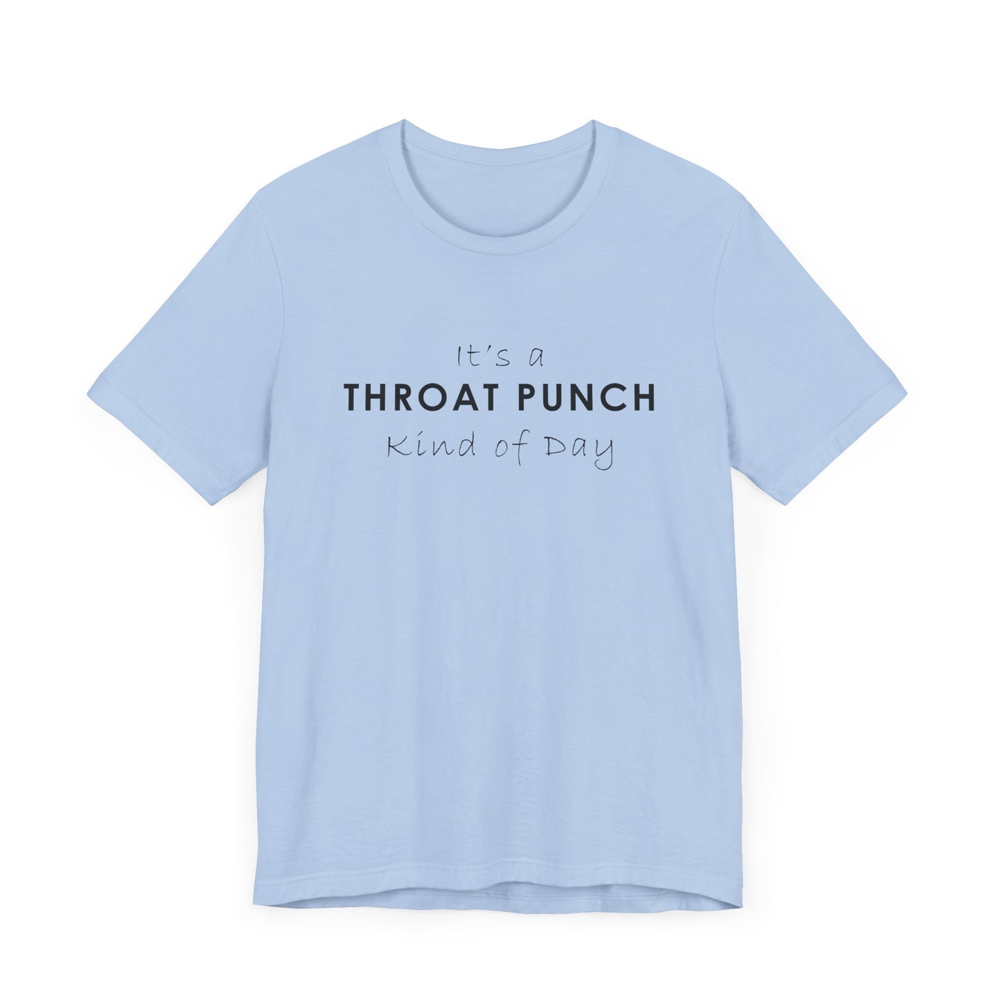 Funny Throat Punch Short Sleeve Tee for Casual Days