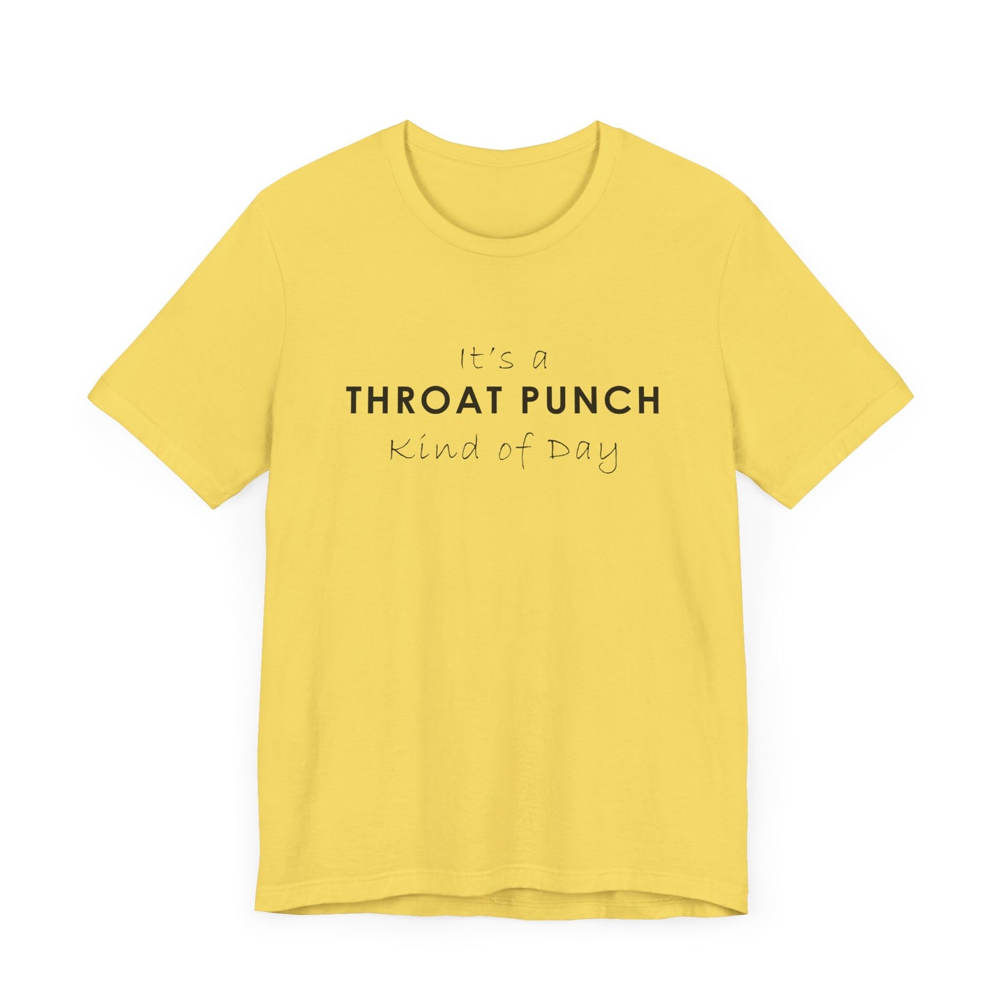Funny Throat Punch Short Sleeve Tee for Casual Days