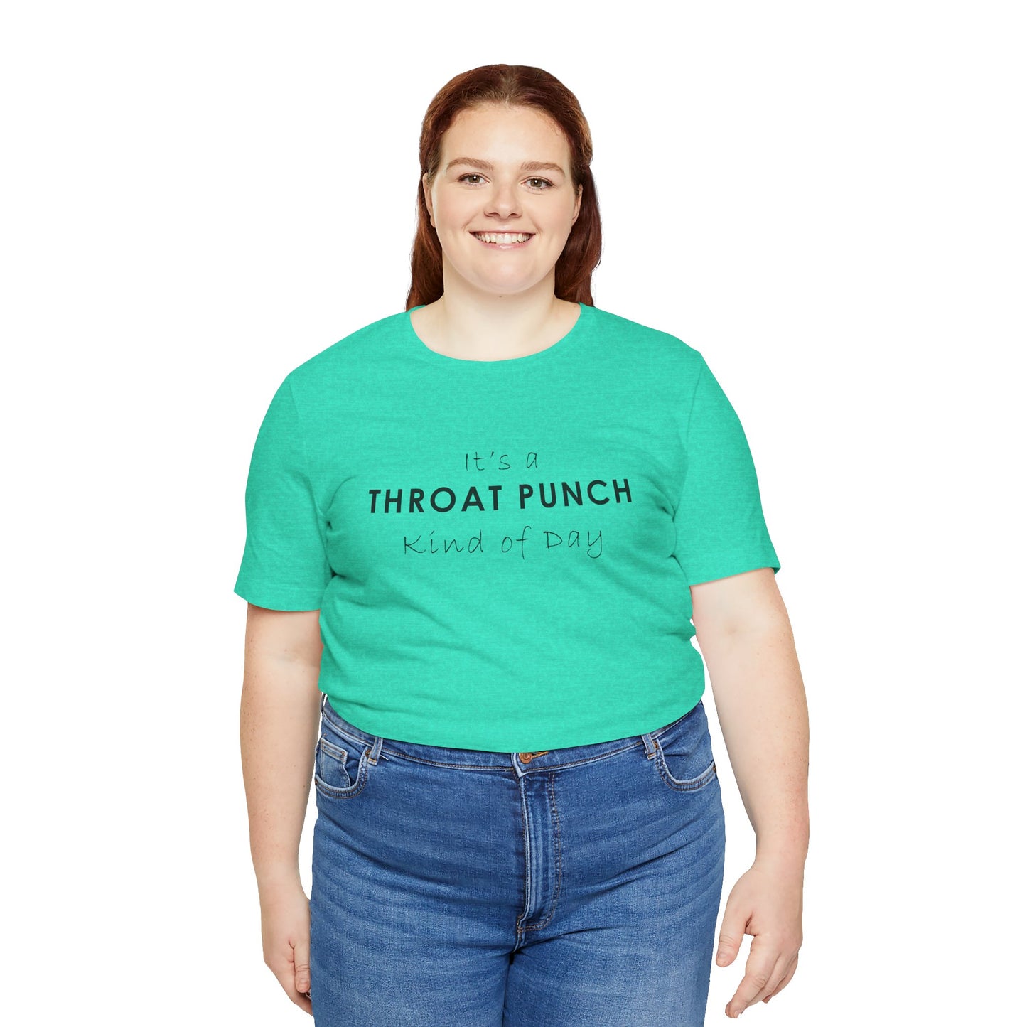 Funny Throat Punch Short Sleeve Tee for Casual Days