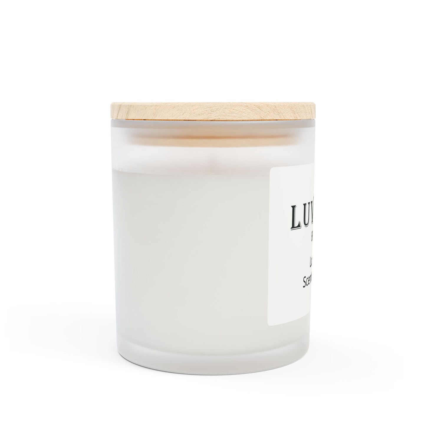 Lavender Scented Candle - 11oz Frosted Glass, Relaxing Aromatherapy for Home