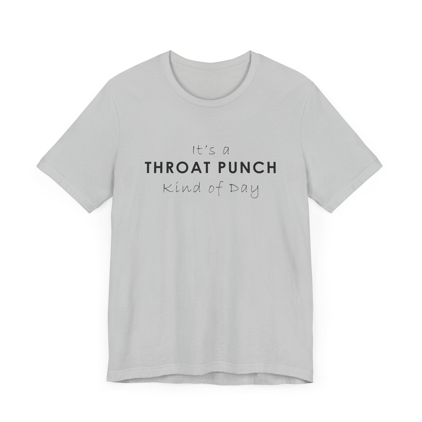 Funny Throat Punch Short Sleeve Tee for Casual Days