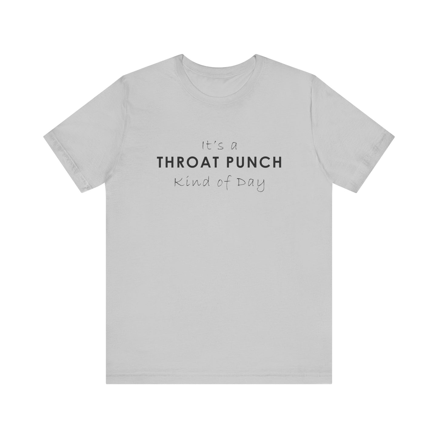 Funny Throat Punch Short Sleeve Tee for Casual Days